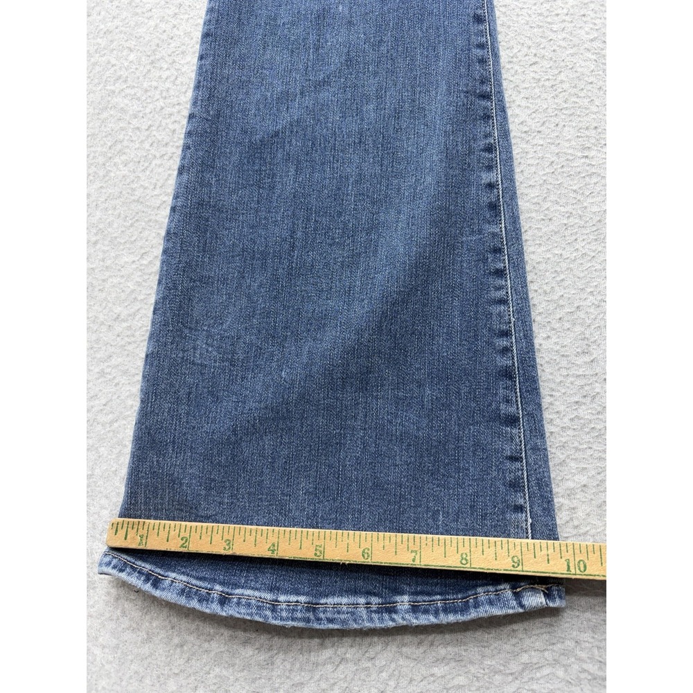 FRAME Le High Flare Jeans Womens 27 Blue Medium Wash High Rise Stretch - Picture 8 of 13
